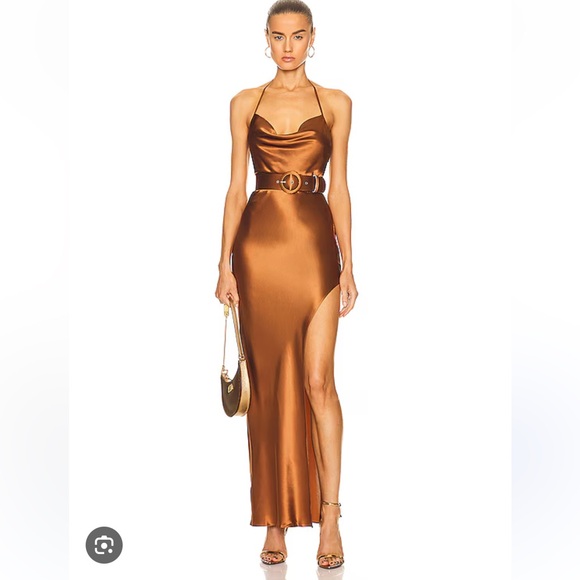 Nicholas Lucinda Dress like new no flaws-Hazelnut/Copper - Picture 1 of 9